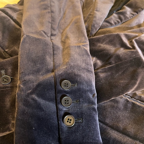 Theory dark purple velvet blazer - Picture 5 of 7